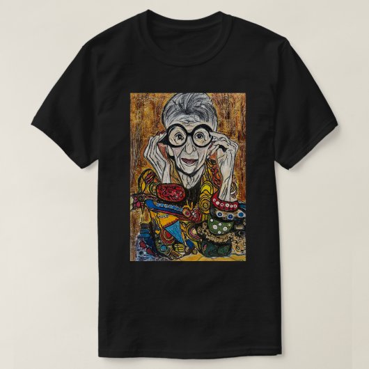 Iris Apfel Mode 3 T-shirt (Design voorkant)