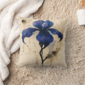 Iris Aquarel Abstract Kussen (Deken)