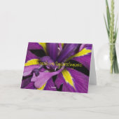 Iris Art Birthday Kaart (Achterkant)