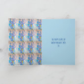 Iris Art floral Zo mooi Verjaardag Kaart (Binnen)