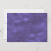 Iris Baby shower | Paarse koninklijke bloem Kaart (Achterkant)