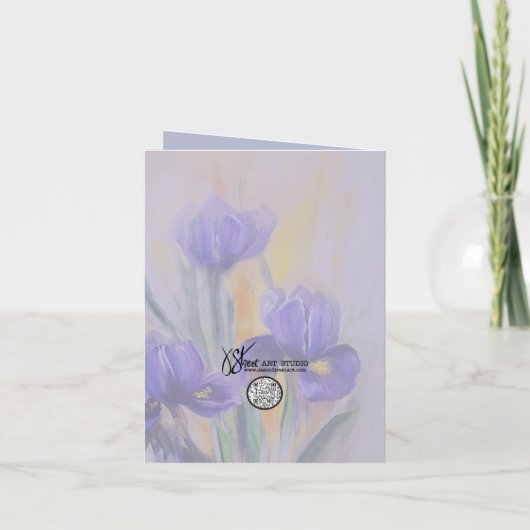 Iris Bedankkaart (Achterkant)
