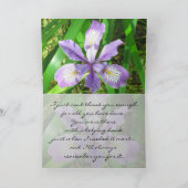 Iris Bedankt Notecard (Binnen)