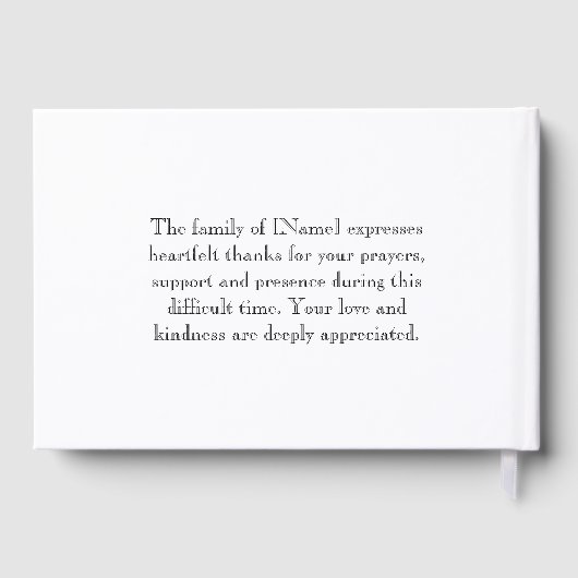 Iris begrafenis gastenboek - In liefdevolle herinn (Achterkant)