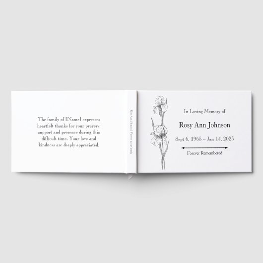 Iris begrafenis gastenboek - In liefdevolle herinn (Volledig)