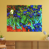 Iris, beroemd kunstwerk van Van Gogh, Canvas Afdruk (Insitu (Woonkamer))