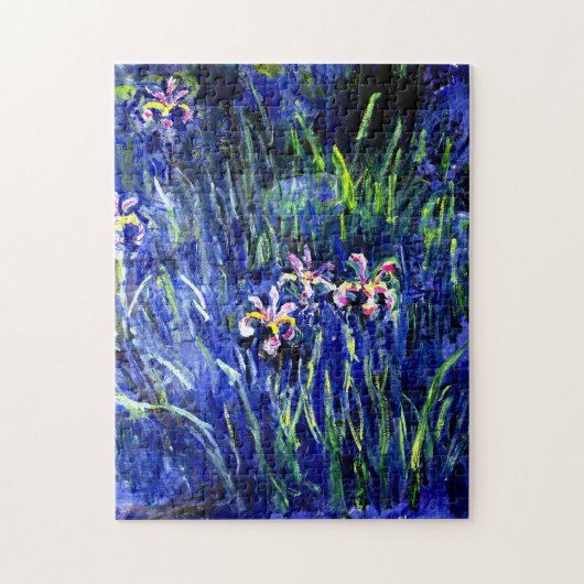 Iris, beroemd schilderij van Monet Legpuzzel (Verticaal)