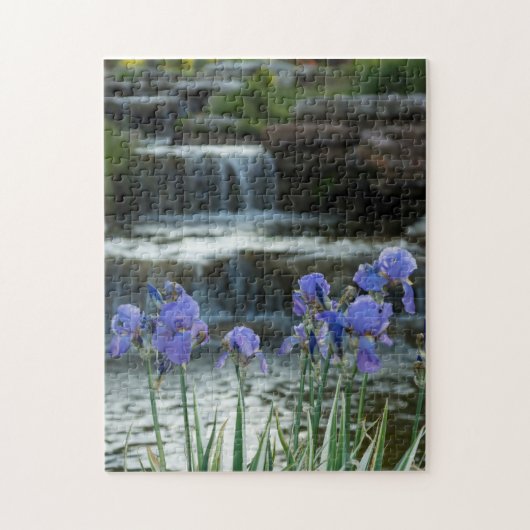Iris bij Chateau Legpuzzel (Verticaal)