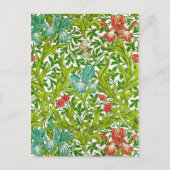  Iris Bird Pattern William Morris Briefkaart (Voorkant)