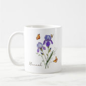 Iris Birth Month Flower Koffiemok (Links)