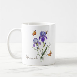 Iris Birth Month Flower Koffiemok