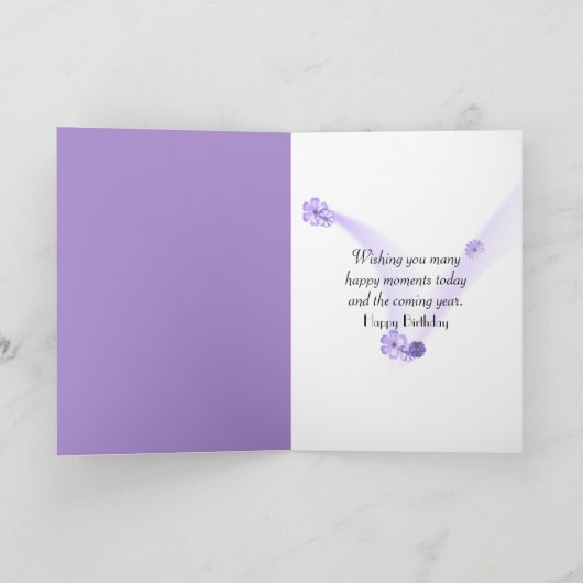 Iris Birthday Drink Kaart (Binnen)