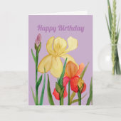 Iris Birthday Kaart (Voorkant)