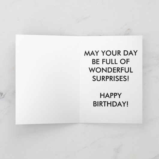 Iris Birthday Kaart (groot afdrukken) (Binnen)