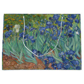 Iris Blauwe Groene Gele Van Gogh Groot Cadeauzakje (Voorkant)