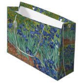 Iris Blauwe Groene Gele Van Gogh Groot Cadeauzakje (Voorkant Gekanteld)