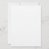 Iris blauwe jubileumuitnodiging kaart (Achterkant)