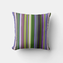 Iris bloeit Paarse en groene streep Kussen