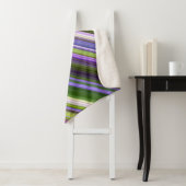 Iris bloeit Paarse en groene streep Sherpa Deken (In situ)