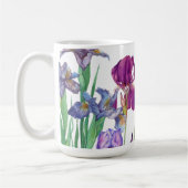 Iris bloem aquarel Koffie Mok (Links)