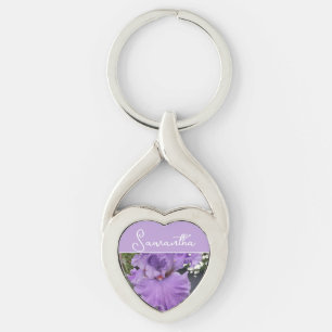 Iris Bloem Bloemen Paars Lavendel Sering Bloemstuk Sleutelhanger