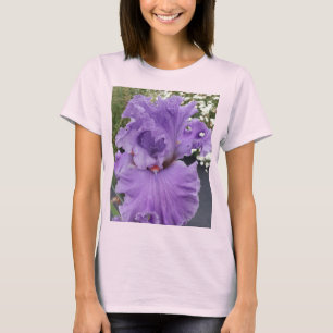 Iris Bloem Bloemen Paars Lavendel Sering Bloemstuk T-shirt