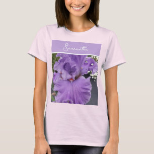 Iris Bloem Bloemen Paars Lavendel Sering Bloemstuk T-shirt