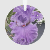 Iris Bloem Bloemen Paars Lavendel Sering Schort Ornament (achterkant)