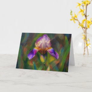 Iris Bloem Bloemenschilderij Stijl Kunst Notitieka Kaart