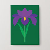 Iris Bloem Button (Voorkant)