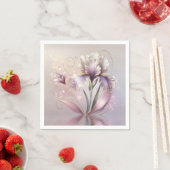 Iris Bloem met Gouden Etsen Servet (Insitu)