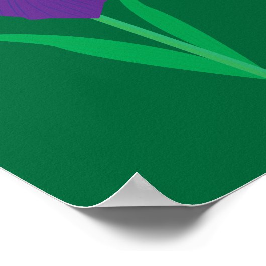 Iris Bloem Poster (Hoek)
