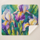 Iris Bloem Sherpa Deken (Voorkant (horizontaal))