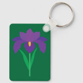 Iris Bloem Sleutelhanger (Achterkant)