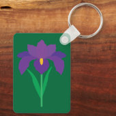 Iris Bloem Sleutelhanger (Achterkant)