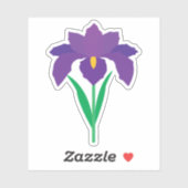 Iris Bloem Sticker (Vel)