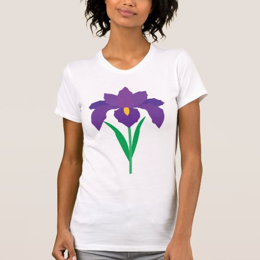 Iris Bloem T-shirt (Voorkant)