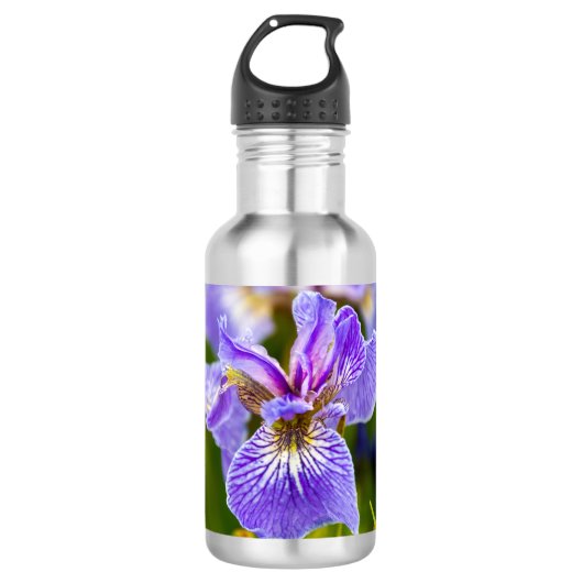 Iris Bloem Waterfles (Voorkant)