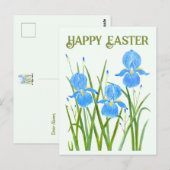 Iris Bloemen Ansichtkaart Briefkaart (Voorkant / Achterkant)