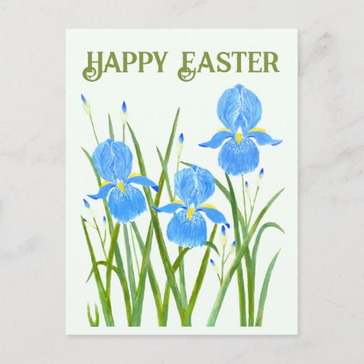 Iris Bloemen Ansichtkaart Briefkaart (Voorkant)