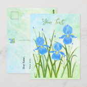 Iris Bloemen Ansichtkaarten Briefkaart (Voorkant / Achterkant)
