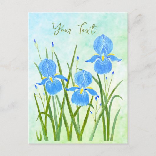 Iris Bloemen Ansichtkaarten Briefkaart (Voorkant)