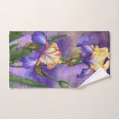 Iris Bloemen Badhanddoek Bad Handdoek (Handdoek)