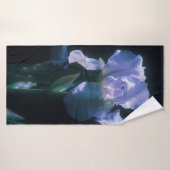 Iris Bloemen bij Schemerstrand Handdoek (Badhanddoek)