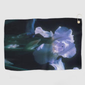 Iris Bloemen bij Schemerstrand Handdoek (Horizontaal)
