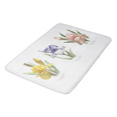 Iris Bloemen Botanische Kunst Badmat (Gekanteld)