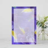 Iris bloemen briefpapier (Staand voorkant)