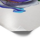 Iris bloemen, de prachtige lente bloemen foto afdruk (Hoek)