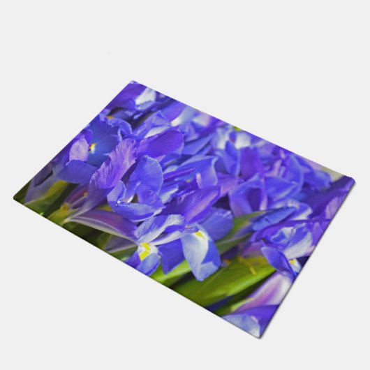 Iris bloemen deurmat (Schuin)