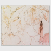 IRIS BLOEMEN inpakpapier (Vlak)